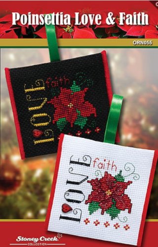 (image for) Ornament Chart - Poinsettia Love & Faith